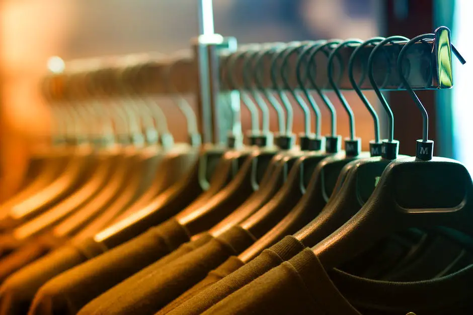 A person selecting clothes from a rack during a sale